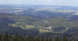 Blick vom Alexanderturm bei Ruhla